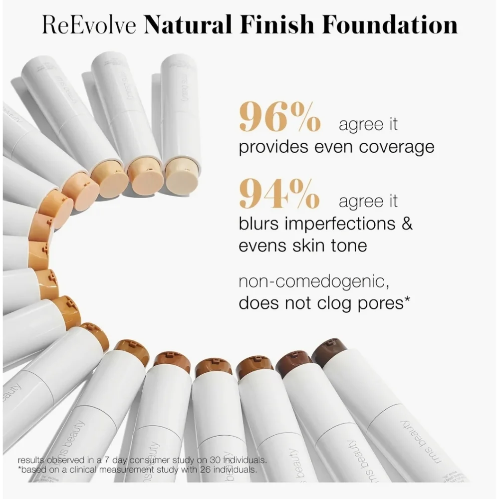 RMS Beauty ReEvolve Natural Finish Liquid Foundation In Rich Brown #111